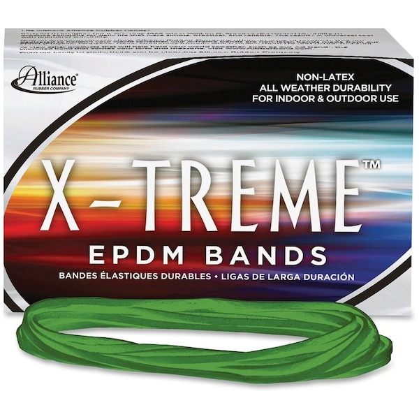 Rubber Bands, f/Files, 7"x1/8", 200 Bands/BX, Lime Green PK